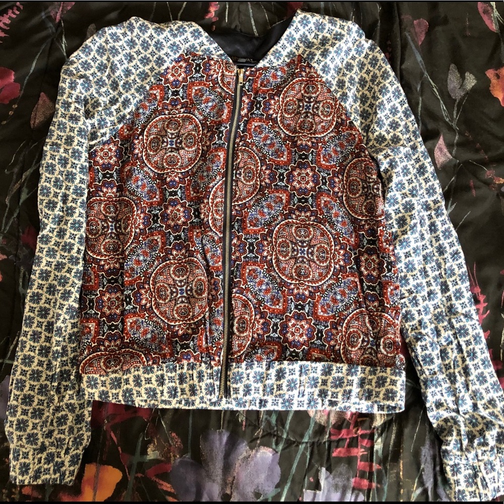Copper Key Zip-Up Bohemian Jacket